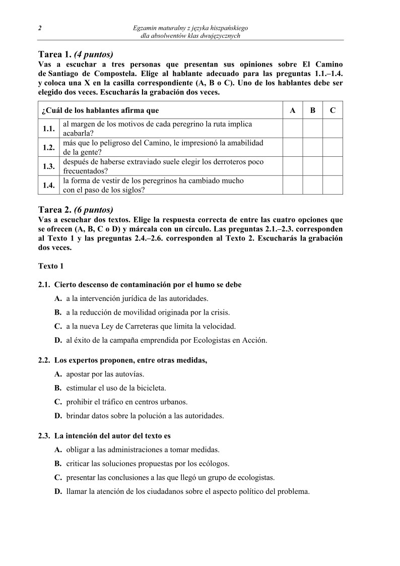 Pytania - jezyk hiszpanski dla klas dwujezycznych, matura 2012-strona-02