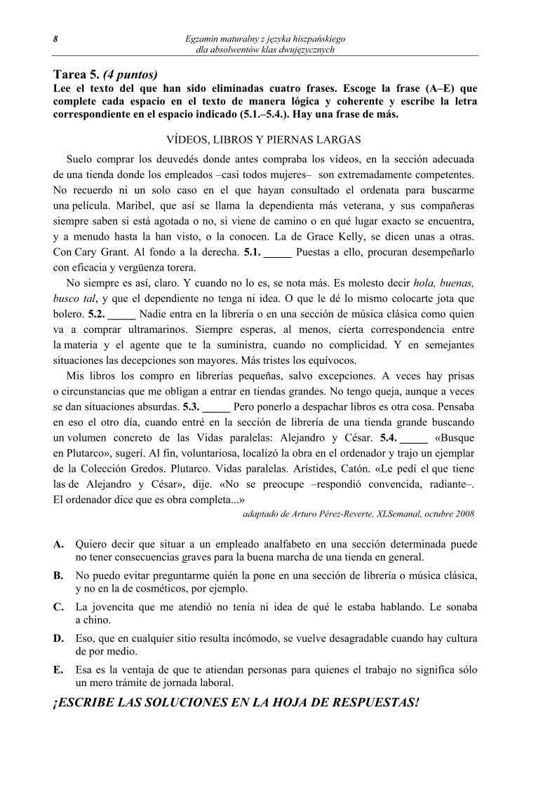 Pytania - jezyk hiszpanski dla klas dwujezycznych, matura 2012-strona-08