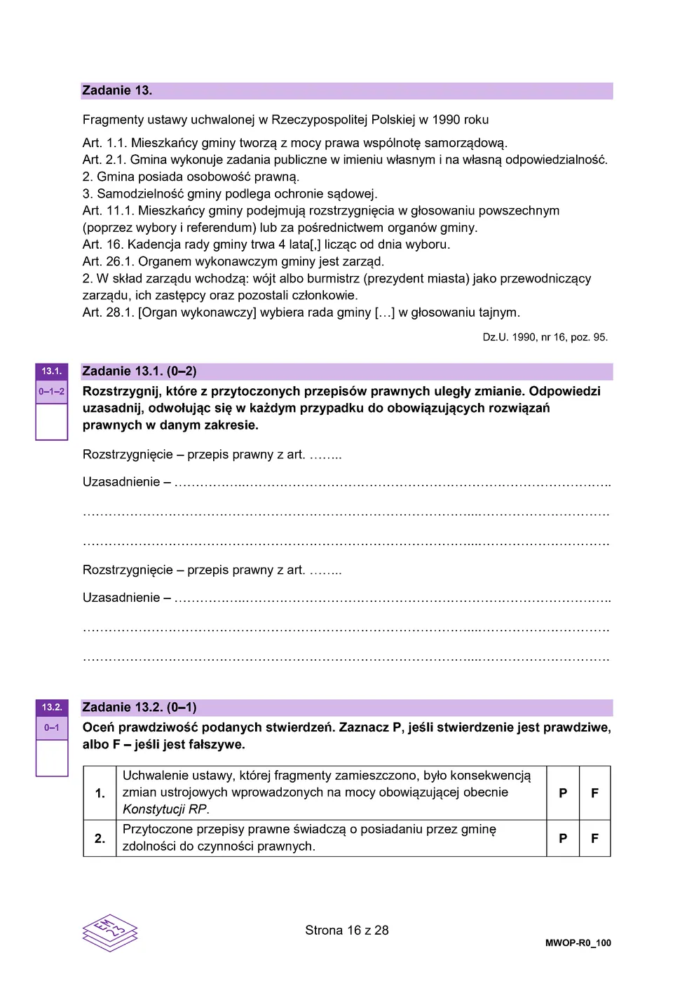 arkusz - WOS - matura 2024 - maj - 0016