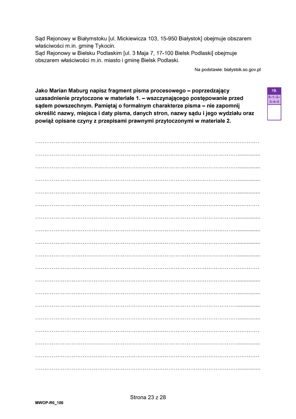arkusz - WOS - matura 2024 - maj - 0023