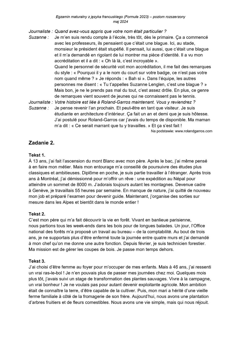 transkrypcja - francuski rozszerzony - matura 2024 - maj - 0002