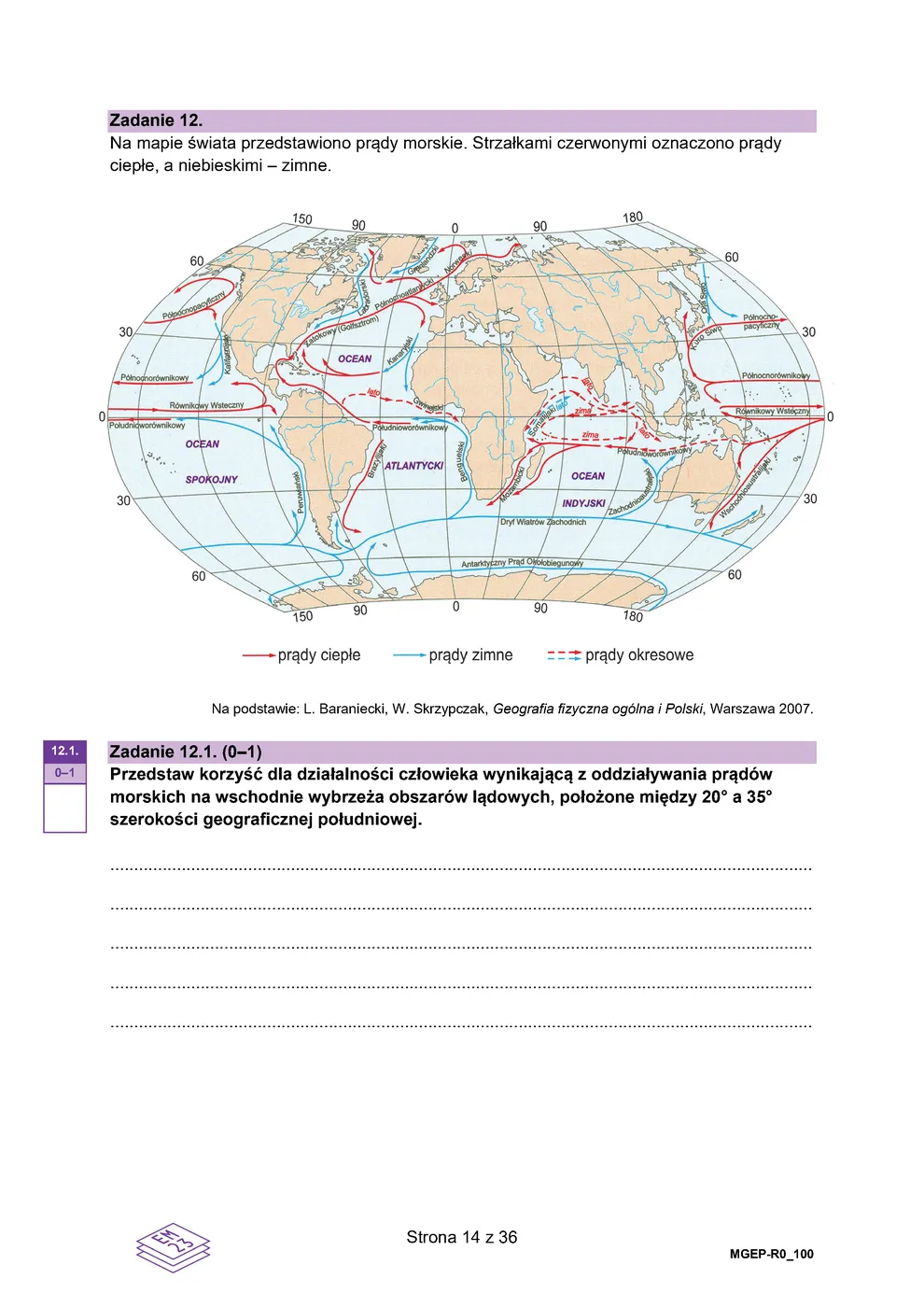 arkusz - geografia - matura 2024 - maj - 0014