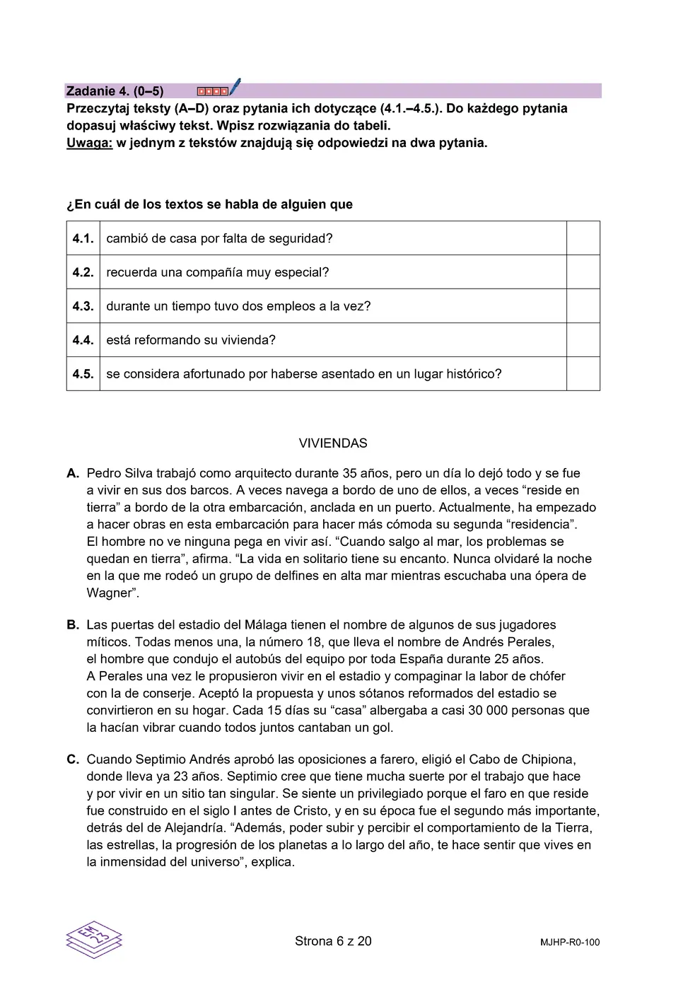 arkusz - hiszpański rozszerzony - matura 2024 - maj - 0006