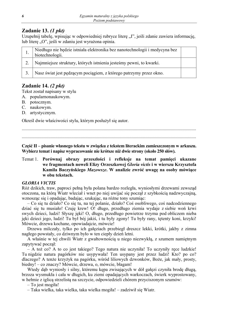 Język polski, matura 2013, poziom podstawowy-strona-06