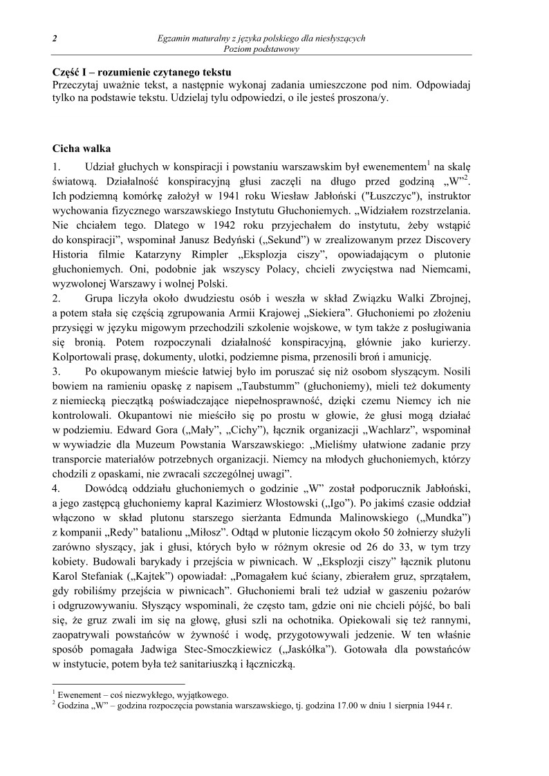 Język polski dla osób niesłyszących, matura 2013, p. podstawowy-strona-02