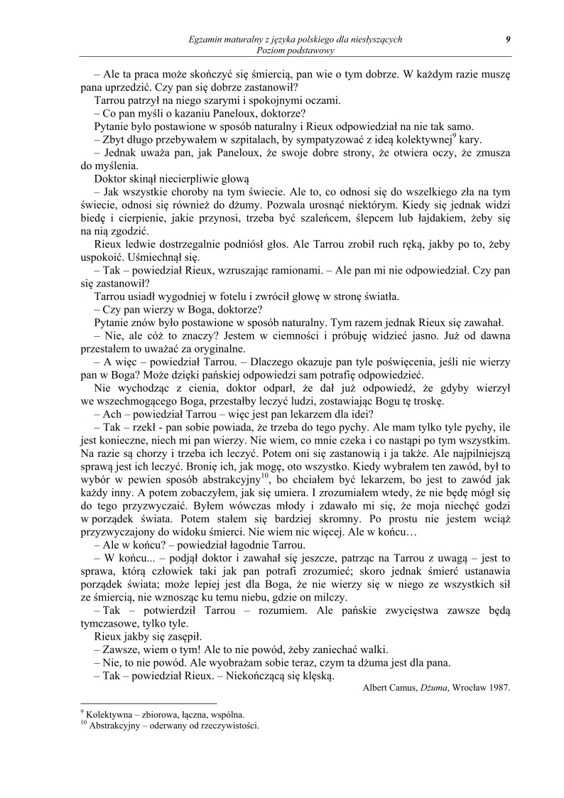 Język polski dla osób niesłyszących, matura 2013, p. podstawowy-strona-09