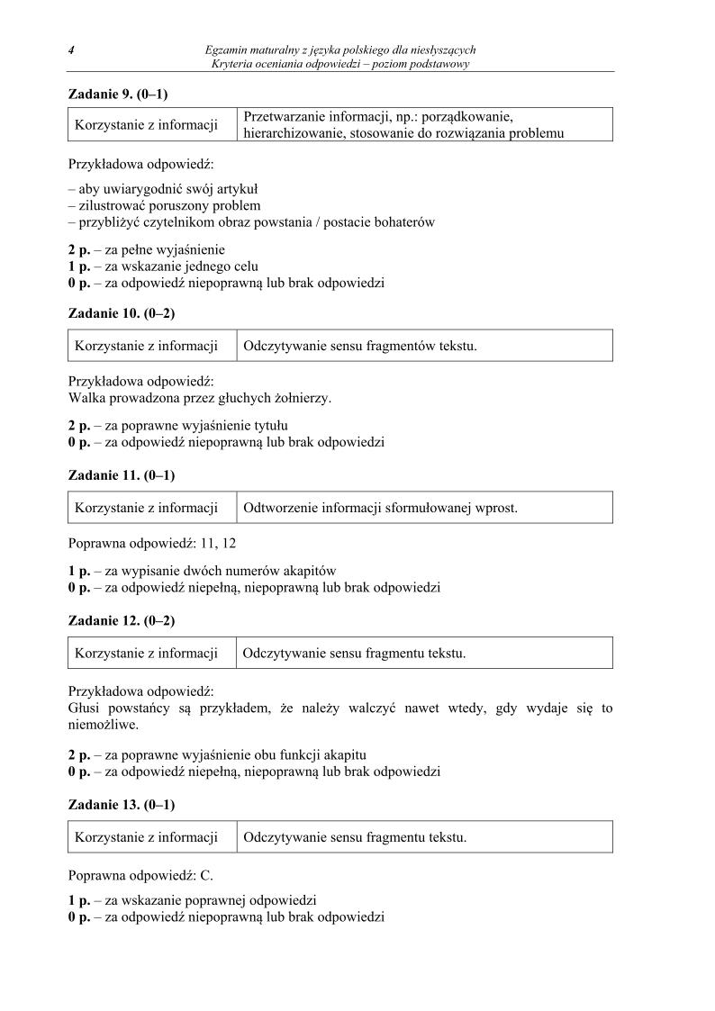 odpowiedzi - j. polski, dla osob nieslyszacych, matura 2013-strona-04