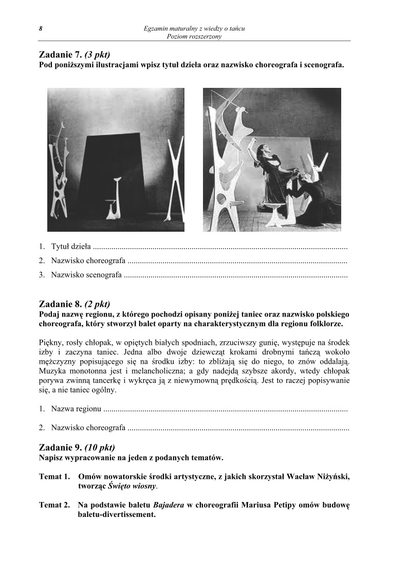 Wiedza o tańcu, matura 2013, p. rozszerzony-strona-08