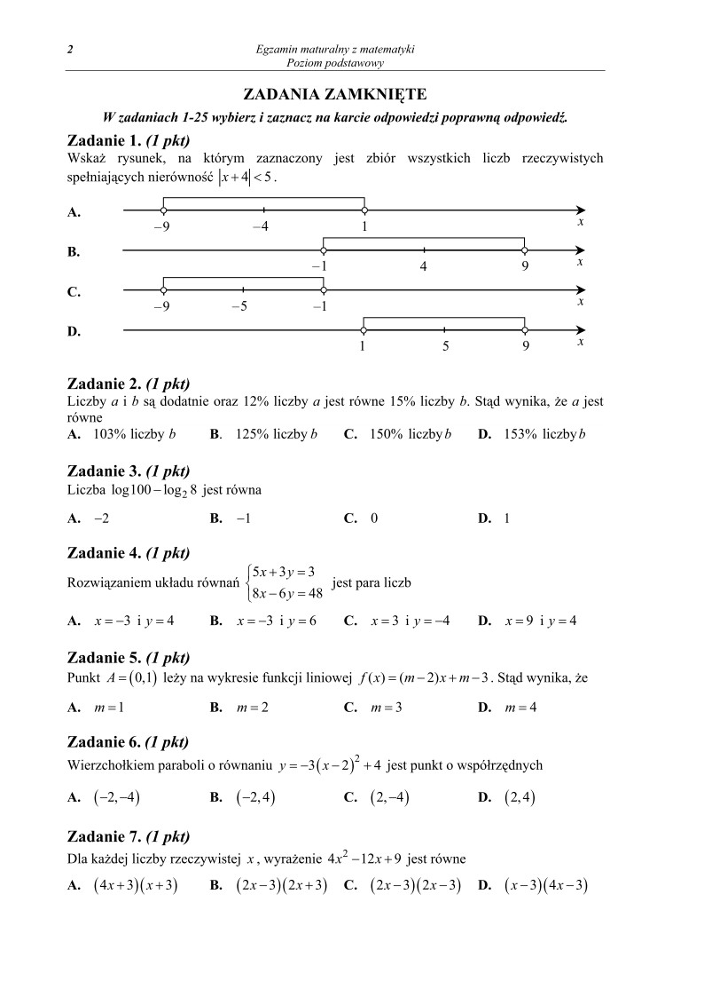 Matematyka, matura 2013, p. podstawowy-strona-02