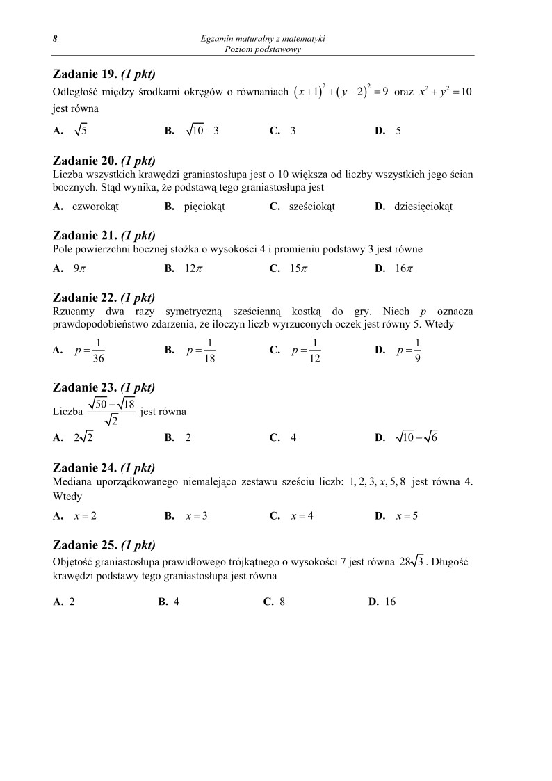 Matematyka, matura 2013, p. podstawowy-strona-08