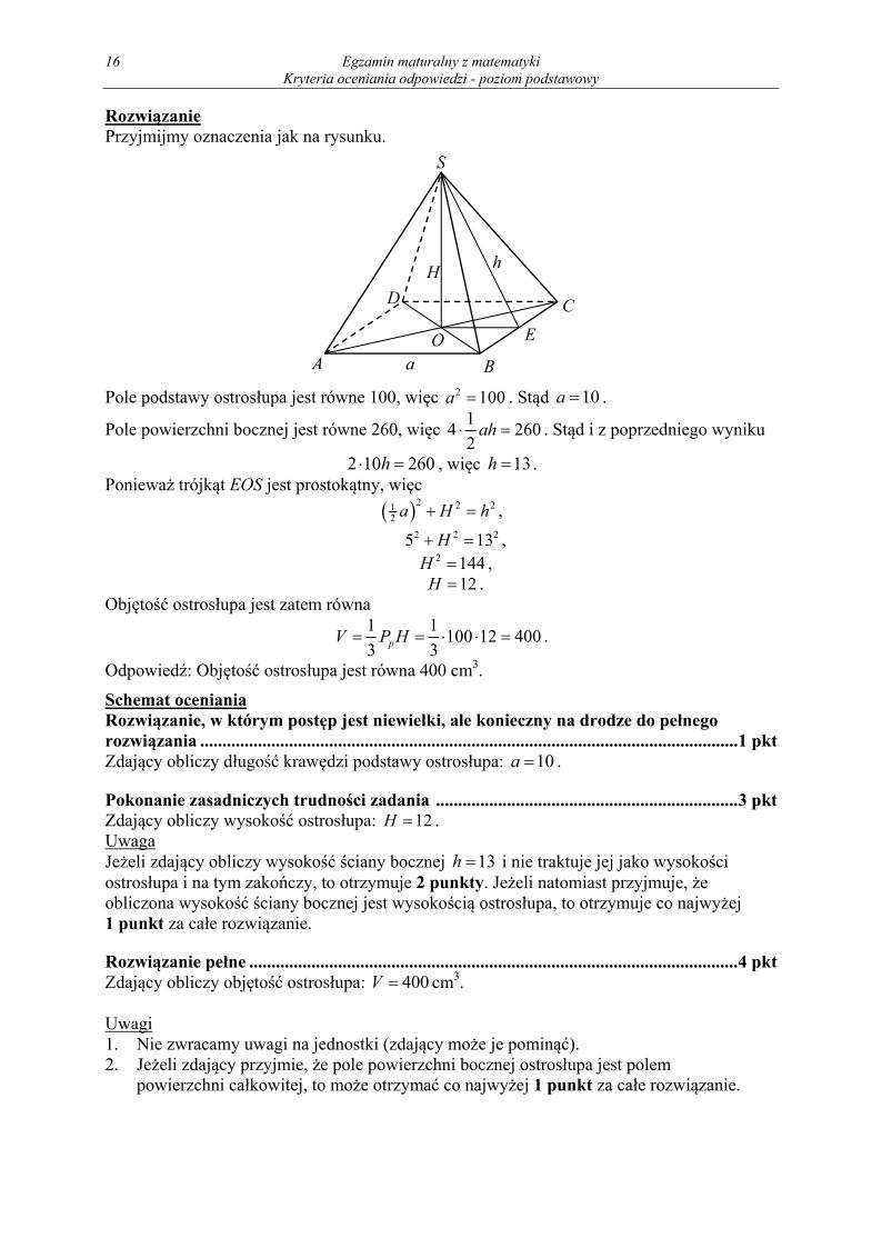 odpowiedzi - matematyka, p. podstawowy, matura 2013-strona-16