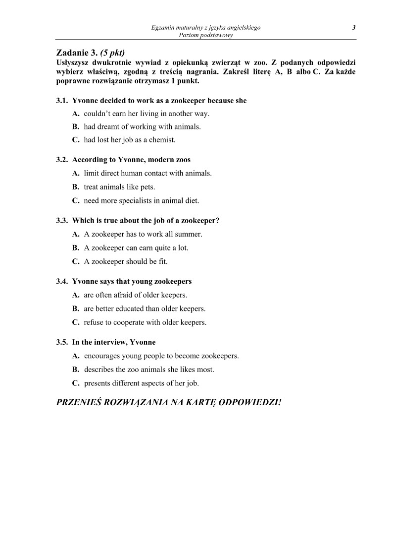 Pytania - język angielski, p. podstawowy, matura 2013-strona-03
