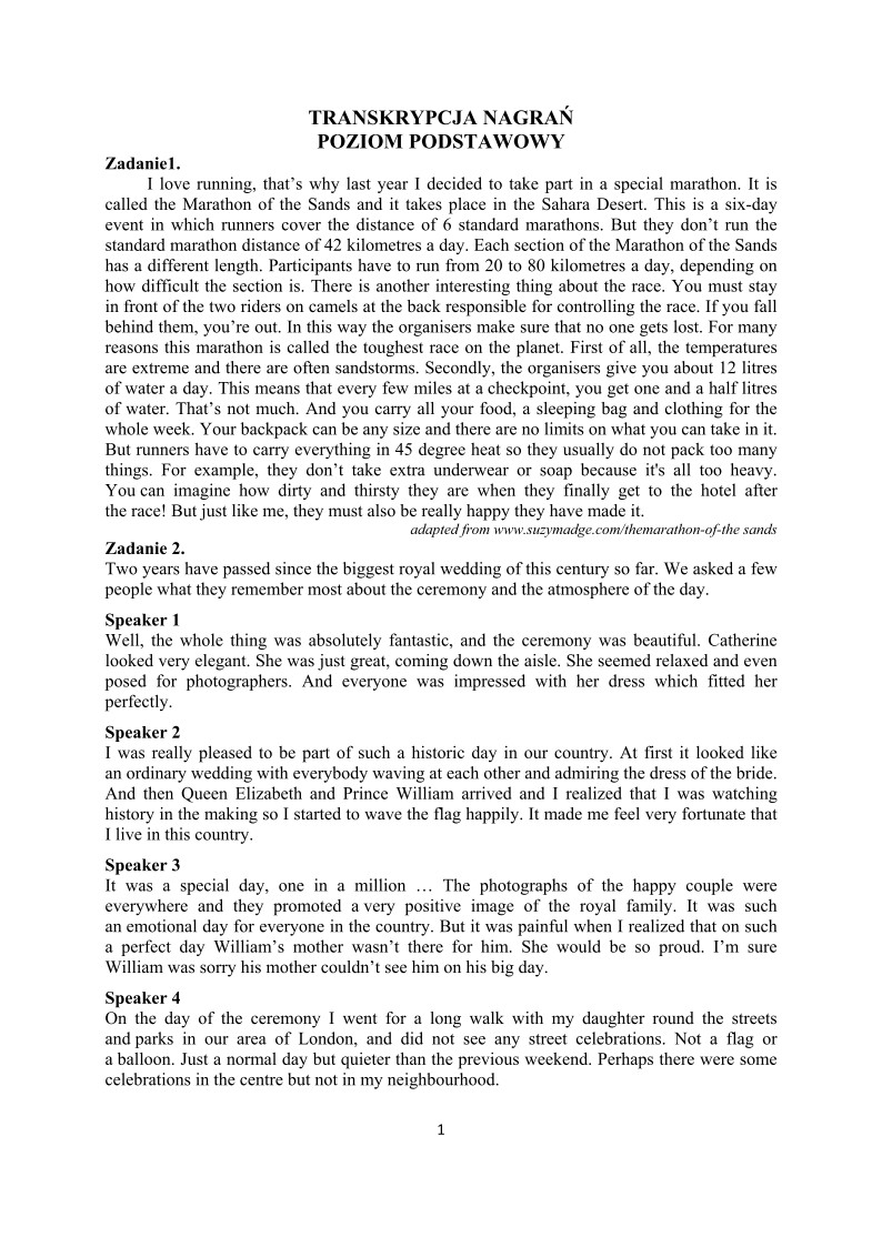 Transkrypcja - język angielski, p. podstawowy, matura 2013-strona-01