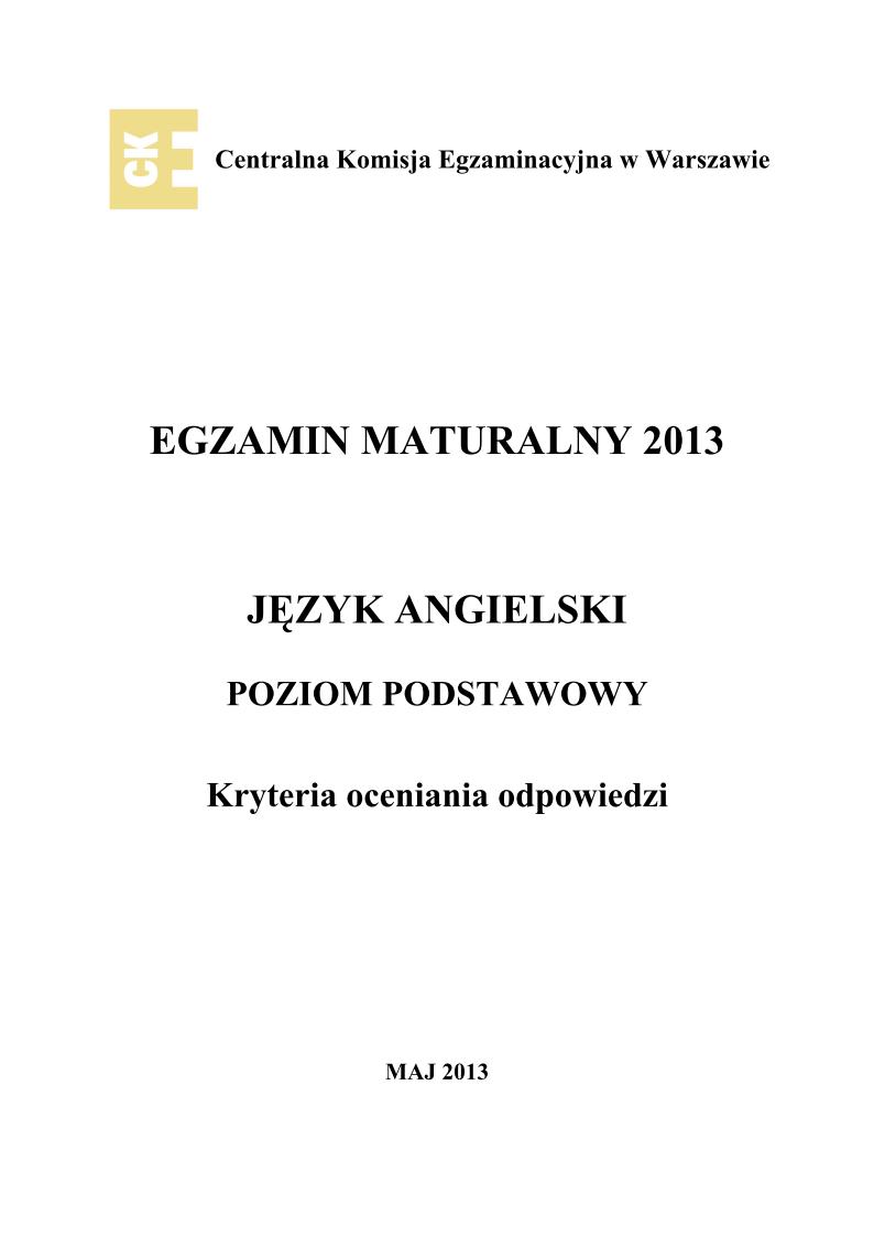 odpowiedzi - j. angielski, p. podstawowy, matura 2013-strona-01