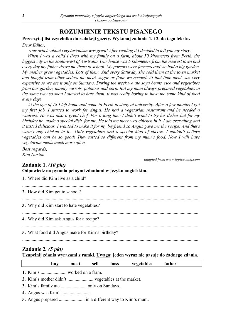 Pytania - język angielski dla osób niesłyszących, matura 2013-strona-02