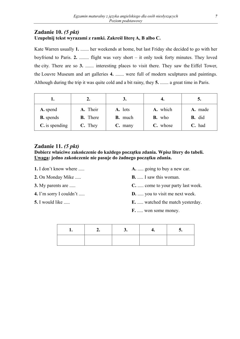Pytania - język angielski dla osób niesłyszących, matura 2013-strona-07
