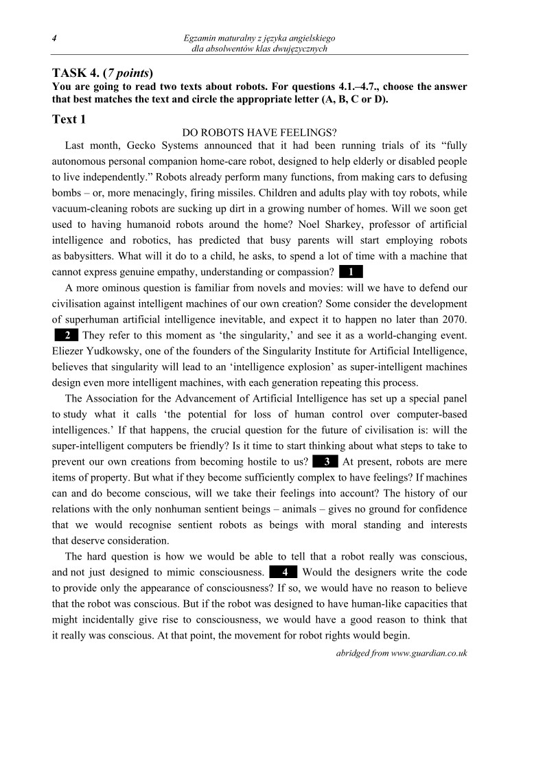 Pytania - j. angielski dla absolwentów klas dwujęzycznych, matura 2013-strona-04