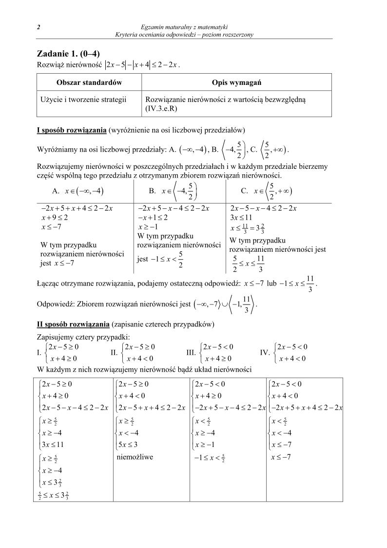 odpowiedzi - matematyka, p. rozszerzony, matura 2013-strona-02