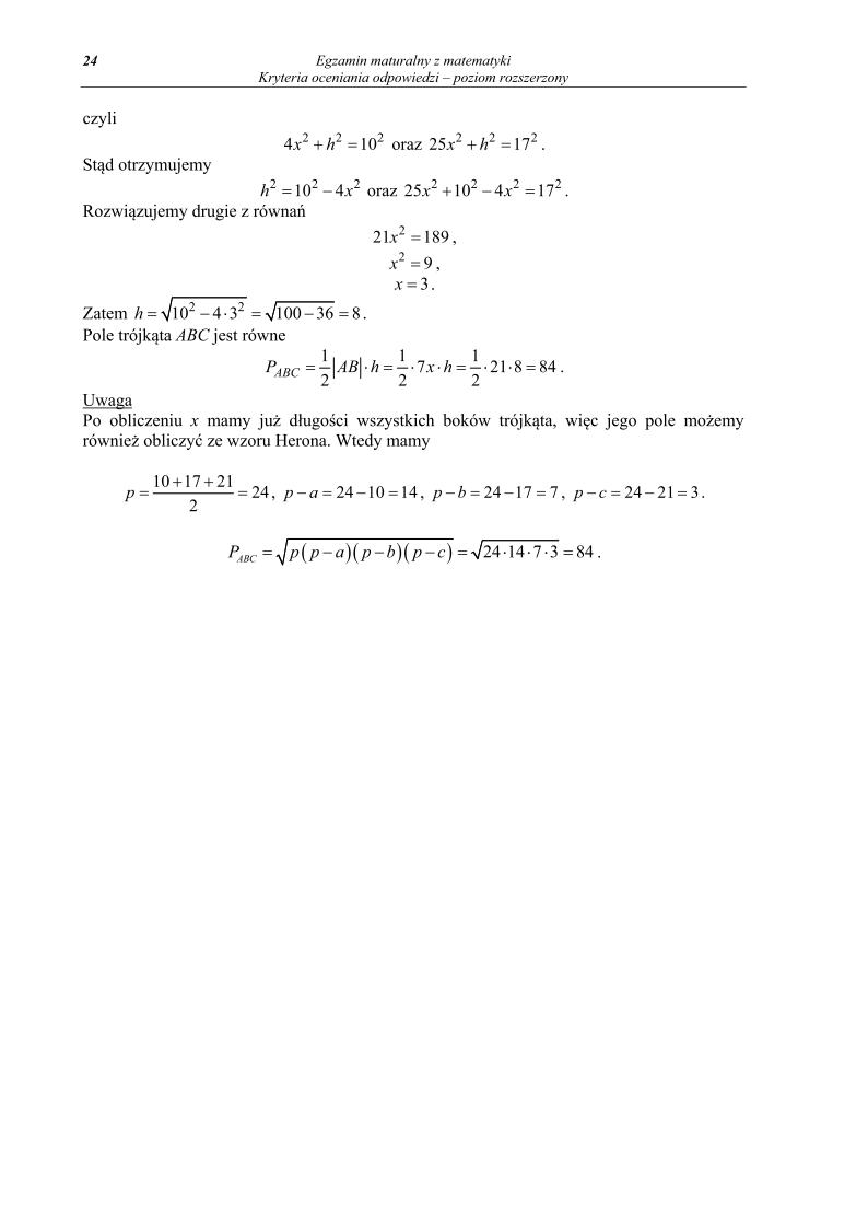 odpowiedzi - matematyka, p. rozszerzony, matura 2013-strona-24