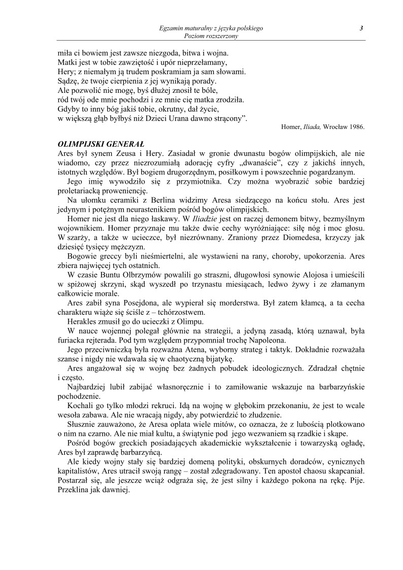 Pytania - język polski, p. rozszerzony, matura 2013-strona-03