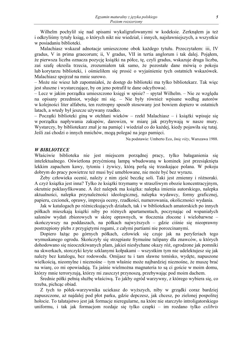 Pytania - język polski, p. rozszerzony, matura 2013-strona-05