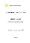 miniatura odpowiedzi - j. polski, p. rozszerzony, matura 2013-strona-01