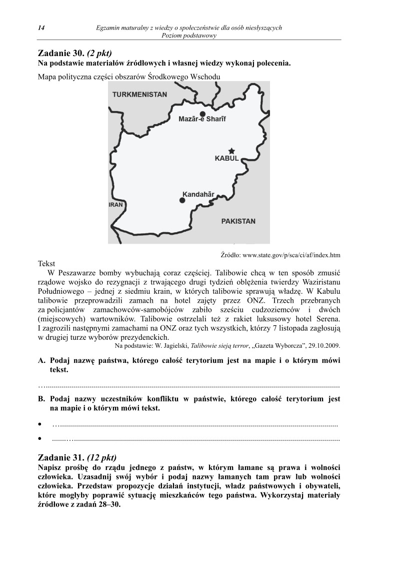 Pytania - wiedza o społeczeństwie dla osób niesłyszących, p. podstawowy, matura 2013-strona-14