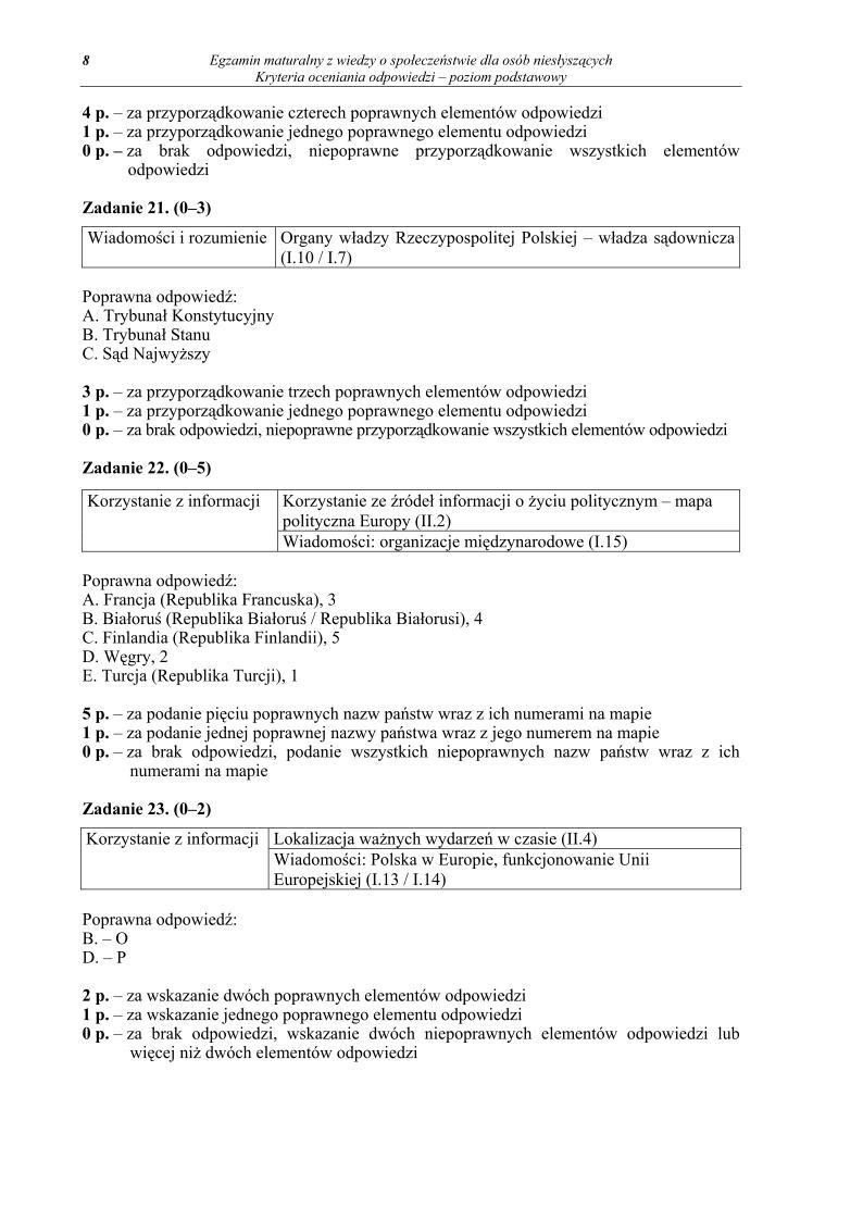 odpowiedzi - wiedza o spoleczenstwie, dla osob nieslyszacych, matura 2013-strona-08