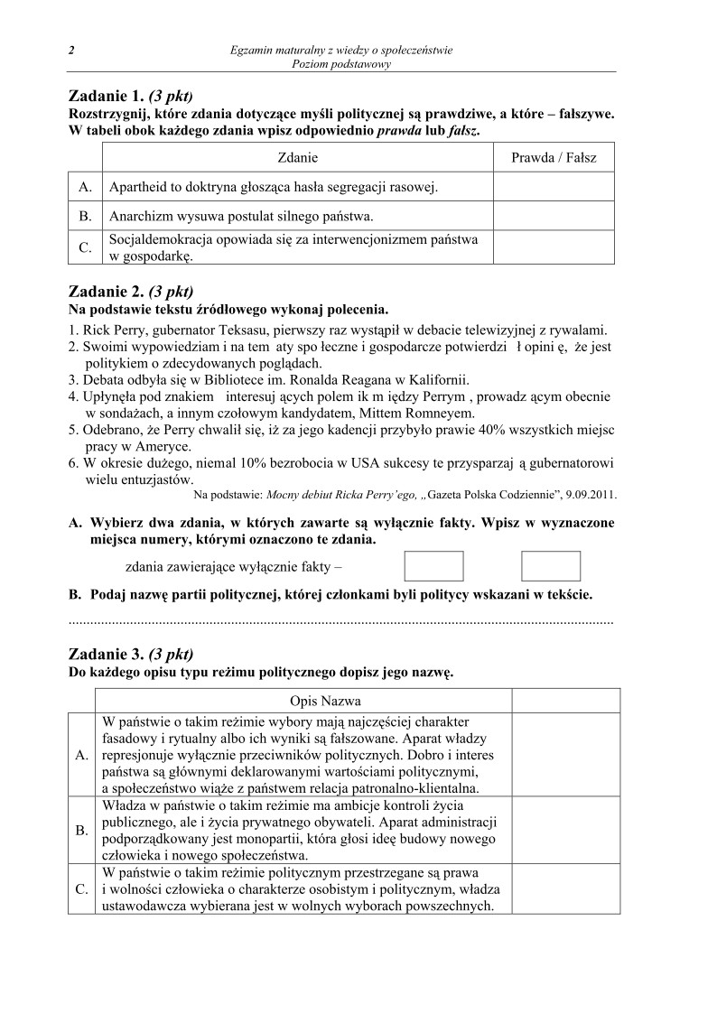 Pytania - wiedza o społeczeństwie, p. podstawowy, matura 2013-strona-02