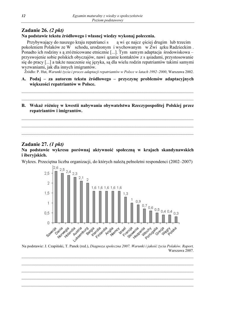 Pytania - wiedza o społeczeństwie, p. podstawowy, matura 2013-strona-12