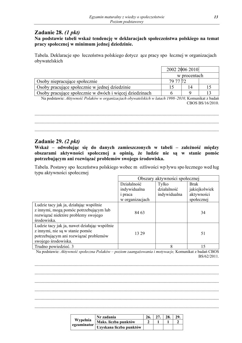 Pytania - wiedza o społeczeństwie, p. podstawowy, matura 2013-strona-13