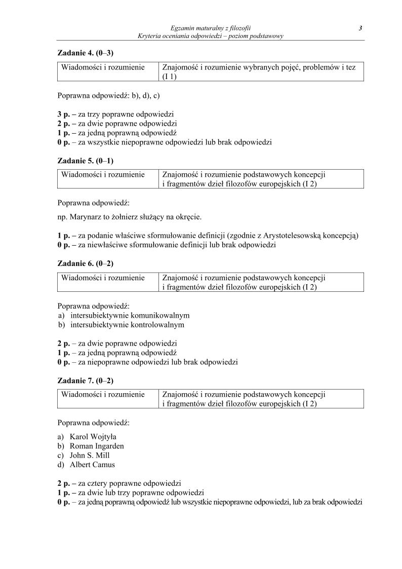 odpowiedzi - filozofia, p. podstawowy, matura 2013-strona-03