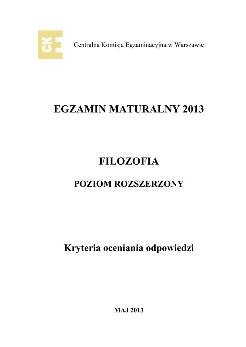 odpowiedzi - filozofia, p. rozszerzony, matura 2013-strona-01