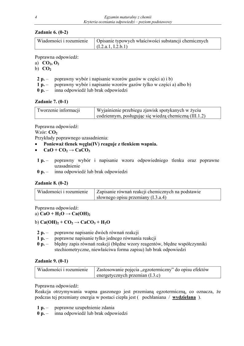 odpowiedzi - chemia, p. podstawowy, matura 2013-strona-04