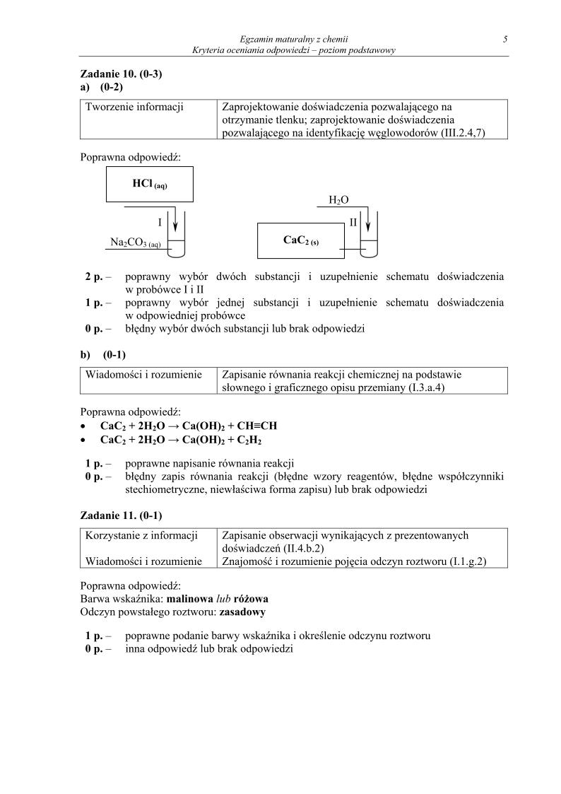 odpowiedzi - chemia, p. podstawowy, matura 2013-strona-05