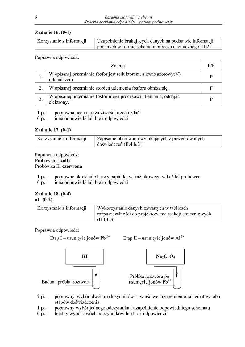 odpowiedzi - chemia, p. podstawowy, matura 2013-strona-08