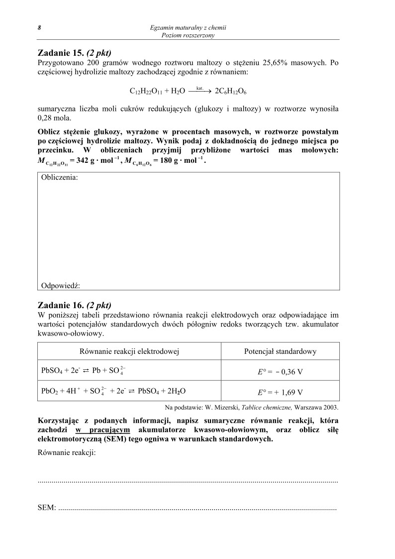 Pytania - chemia, p. rozszerzony, matura 2013-strona-08