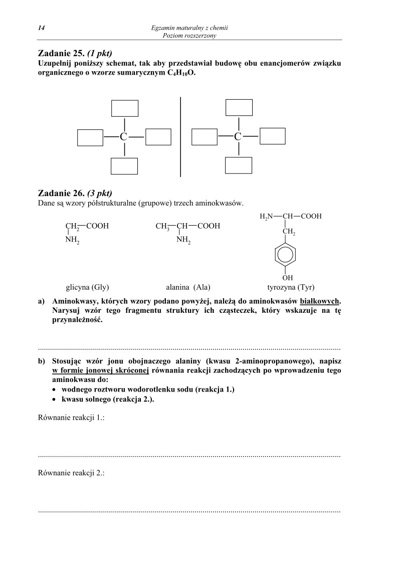 Pytania - chemia, p. rozszerzony, matura 2013-strona-14
