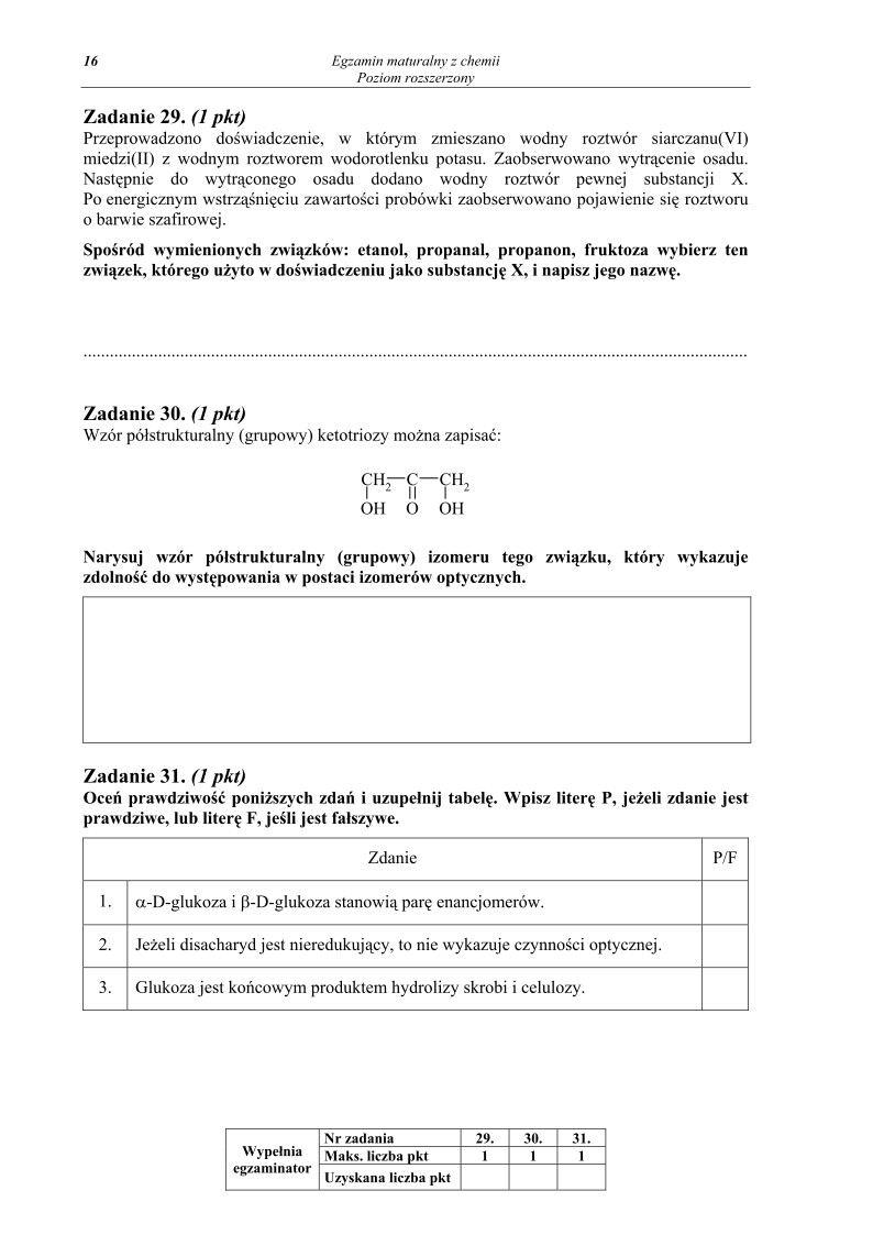 Pytania - chemia, p. rozszerzony, matura 2013-strona-16