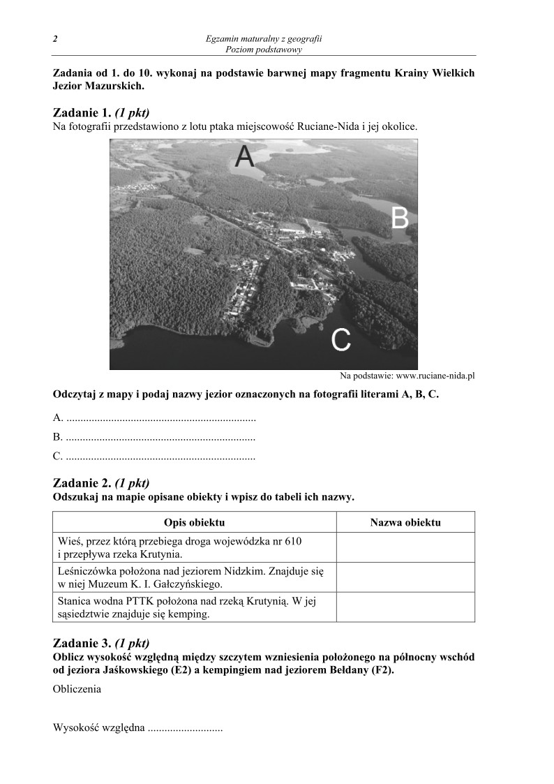Pytania - geografia, p. podstawowy, matura 2013-strona-02