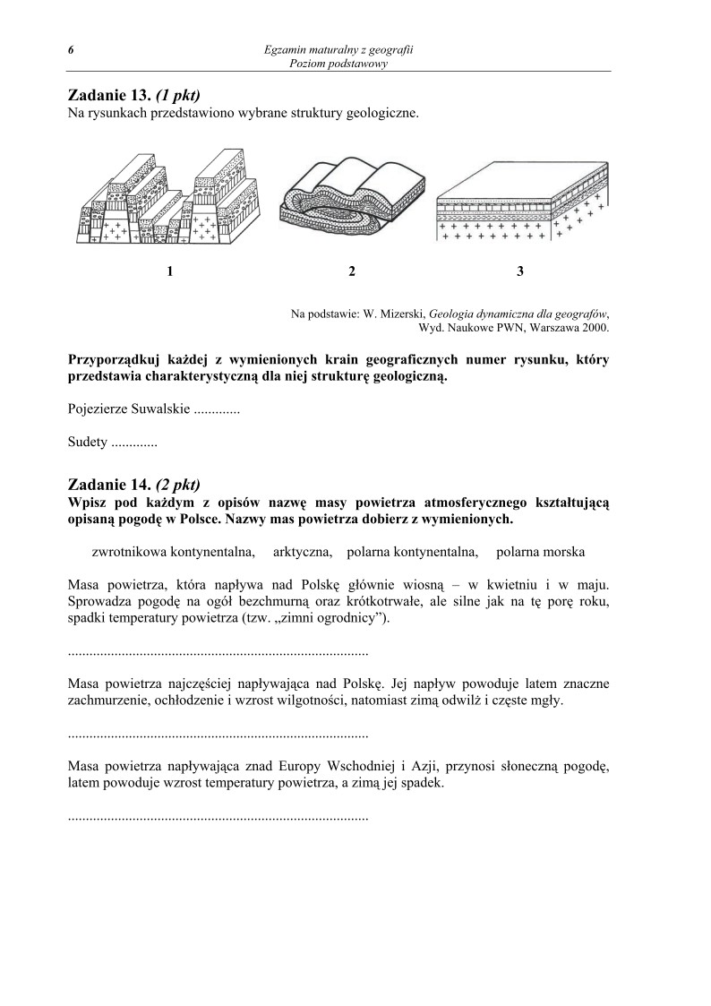 Pytania - geografia, p. podstawowy, matura 2013-strona-06