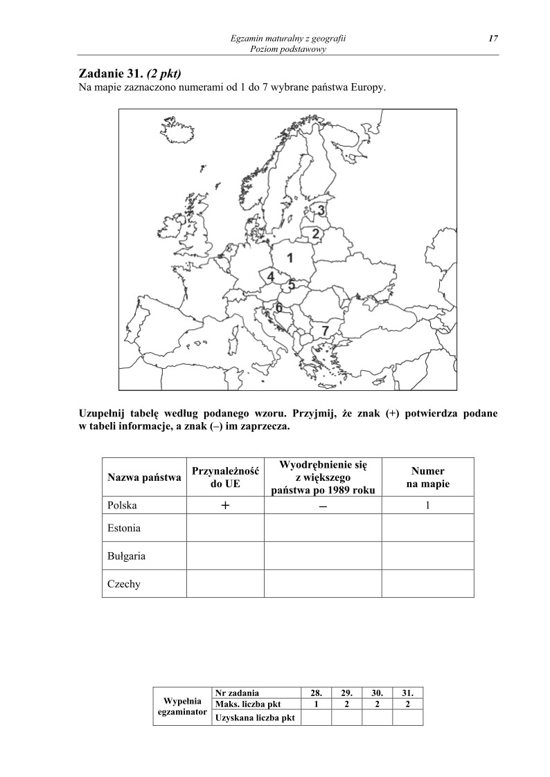 Pytania - geografia, p. podstawowy, matura 2013-strona-17