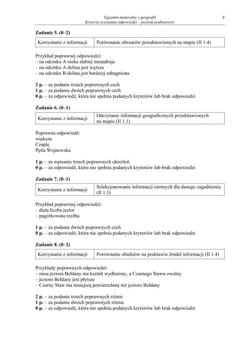 odpowiedzi -geografia , p. podstawowy, matura 2013-strona-03