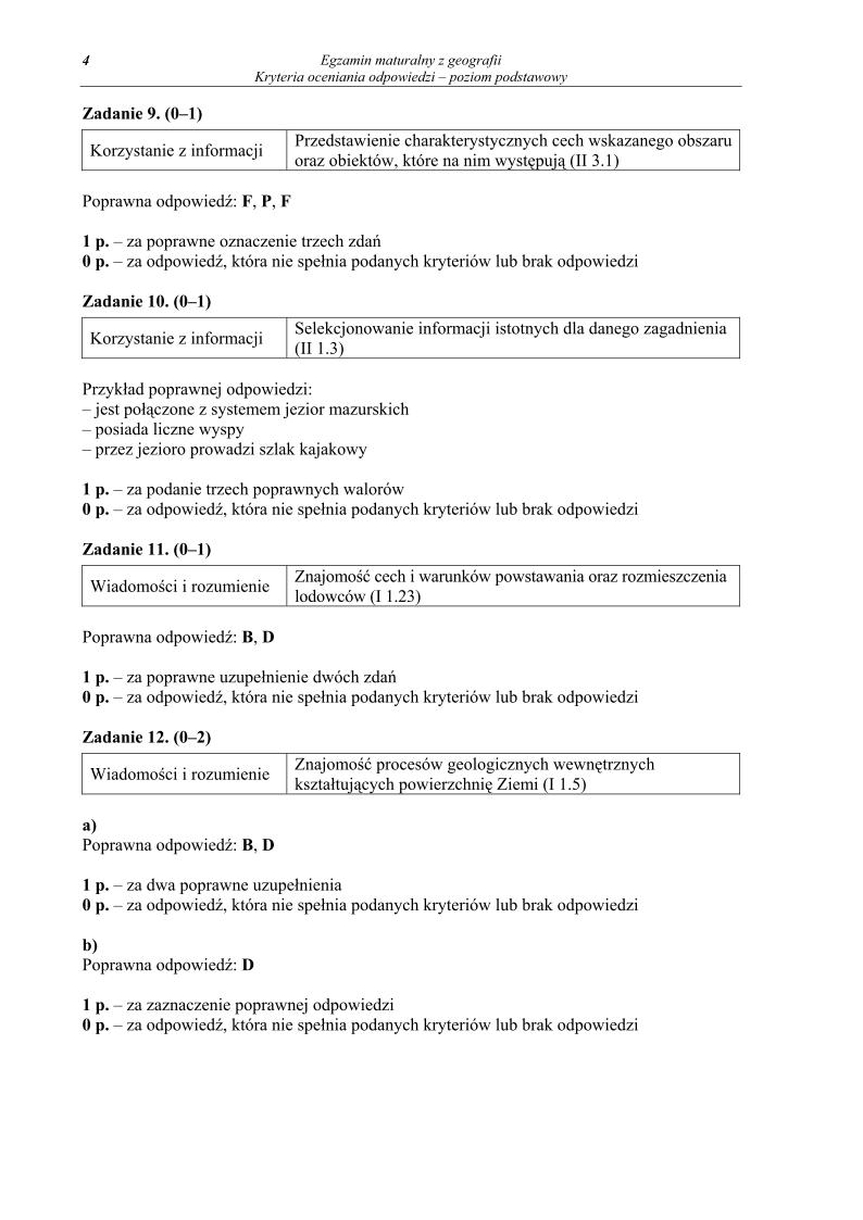 odpowiedzi -geografia , p. podstawowy, matura 2013-strona-04