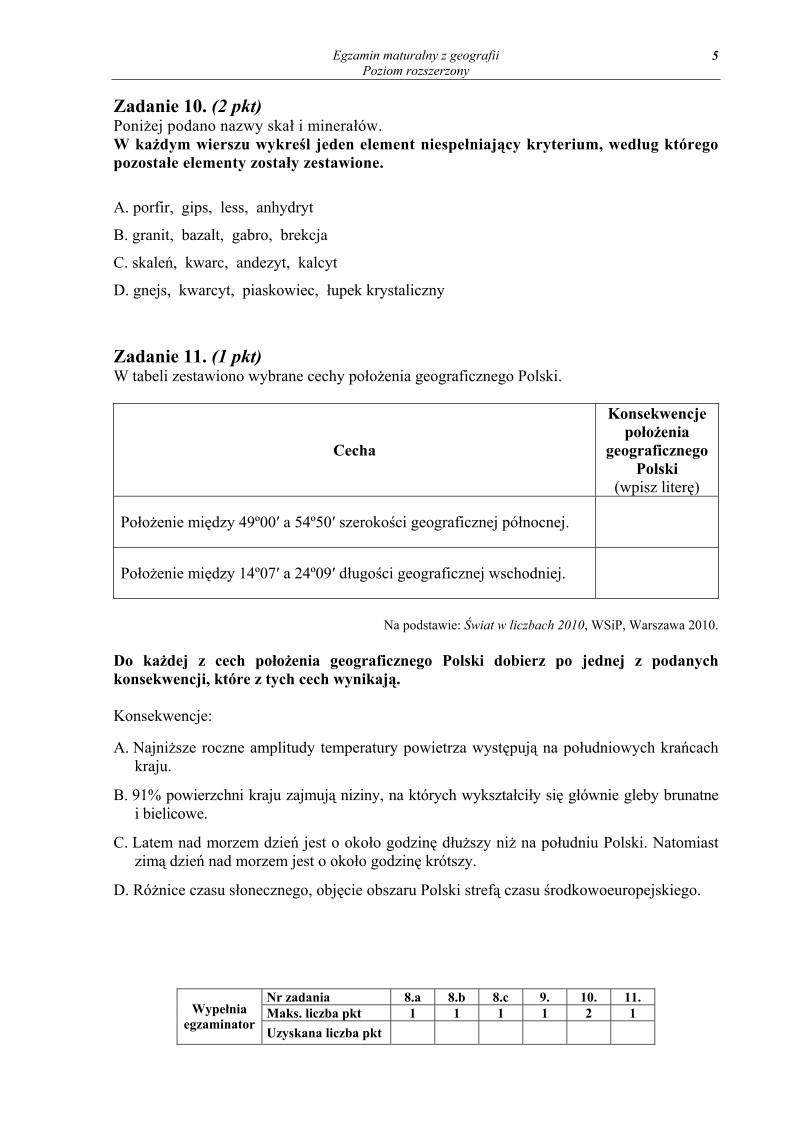 Pytania - geografia, p. rozszerzony, matura 2013-strona-05