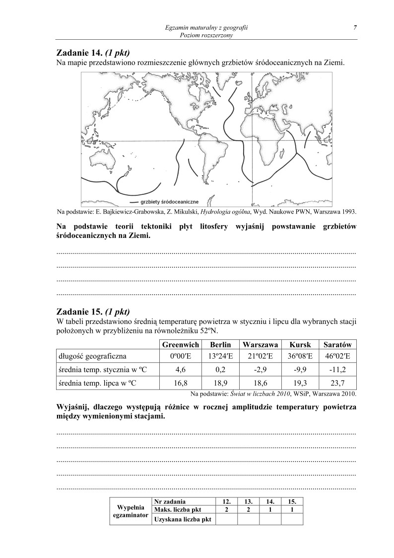 Pytania - geografia, p. rozszerzony, matura 2013-strona-07