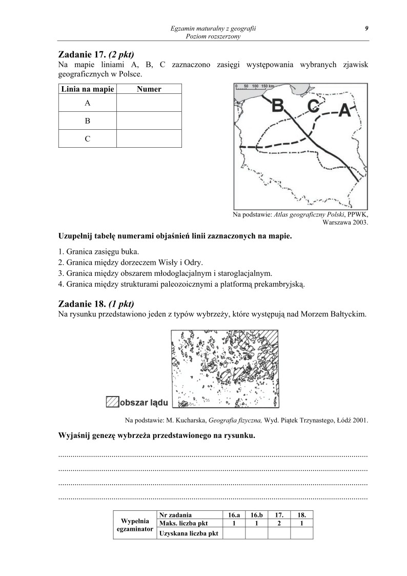 Pytania - geografia, p. rozszerzony, matura 2013-strona-09