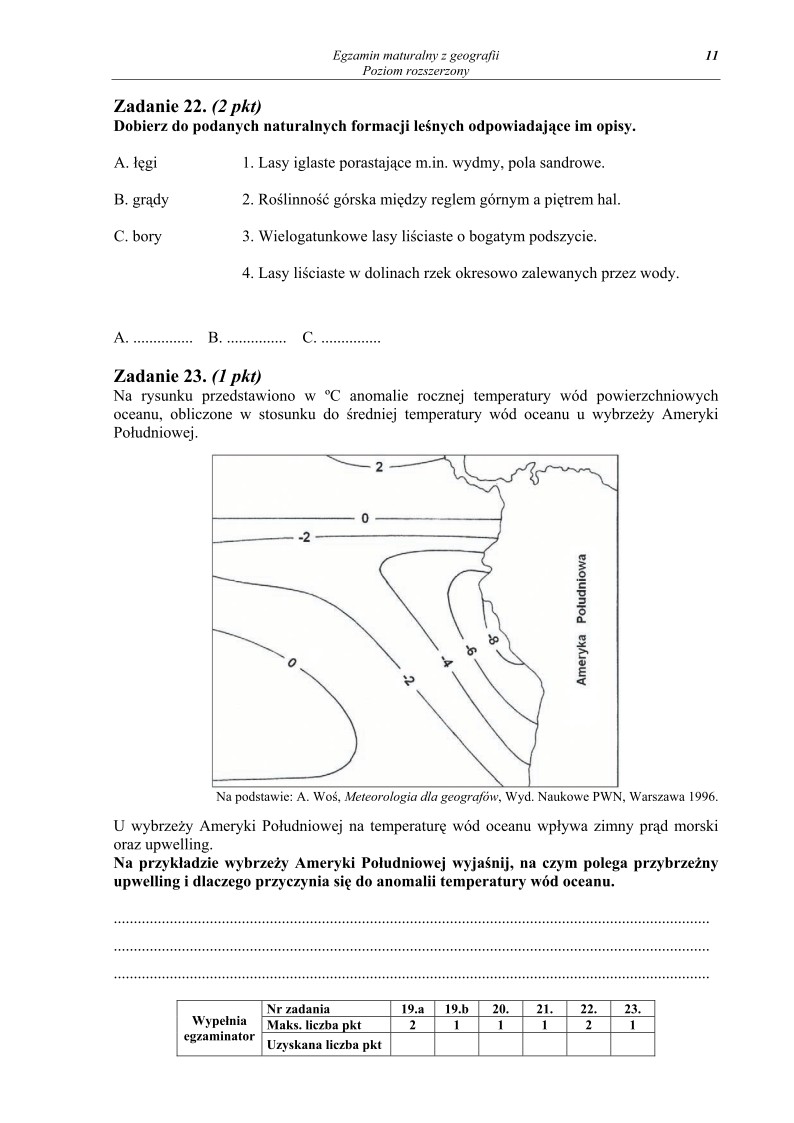 Pytania - geografia, p. rozszerzony, matura 2013-strona-11
