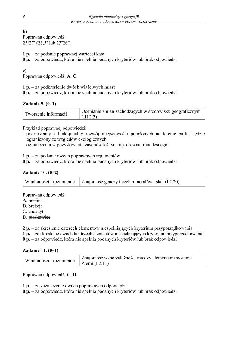 odpowiedzi -geografia , p. rozszerzonyy, matura 2013-strona-04
