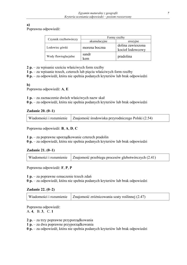 odpowiedzi -geografia , p. rozszerzonyy, matura 2013-strona-07